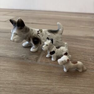 Porcelain Scottie Dog Figurines Scottish Terriers (3‎ Total)